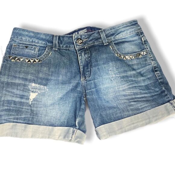 Clockhouse Denim Shorts Jean Shorts with Metal Embellishments 40 - Picture 1 of 5